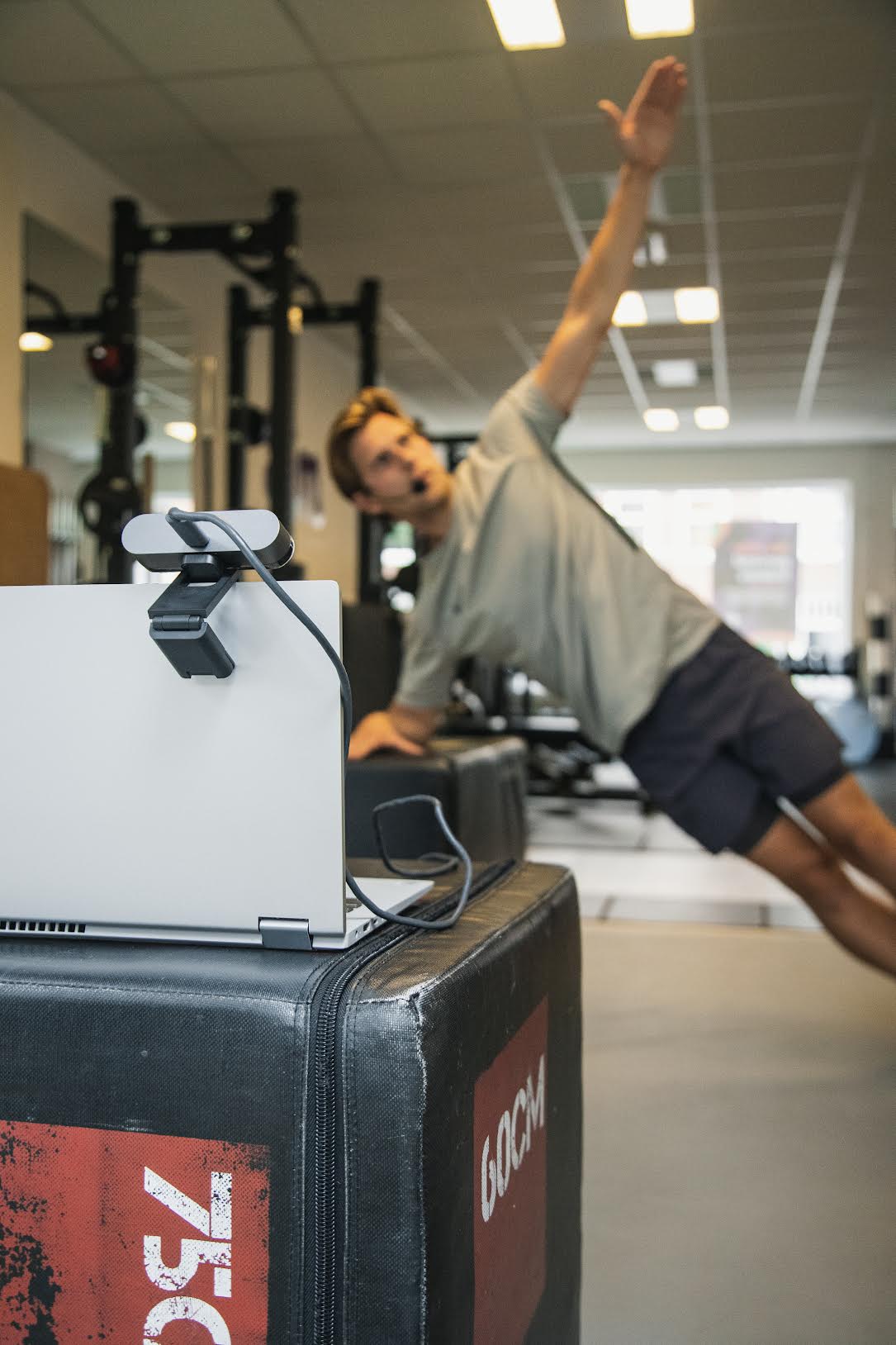 Online personal training video session